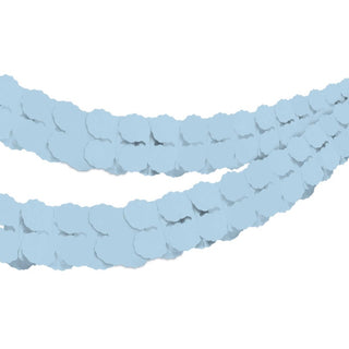 Pastel Blue Tissue Paper Garland | Blue Party Supplies NZ