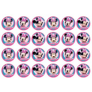 Minnie Mouse Edible Icing Cupcake Images | Minnie Mouse Party Supplies NZ