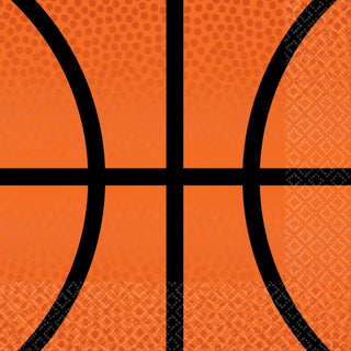 Nothin But Net Basketball Napkins - Beverage - 36 Pkt