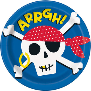 Ahoy Pirate Plates - Dinner 8 Pkt