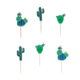 Cactus Candles - 6 Pkt