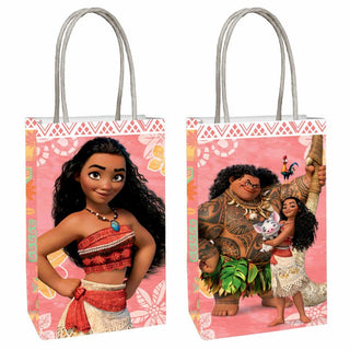Moana Paper Kraft Bags - 8 Pkt