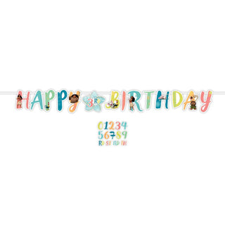 Moana Add An Age Birthday Banner | Moana Party Supplies NZ