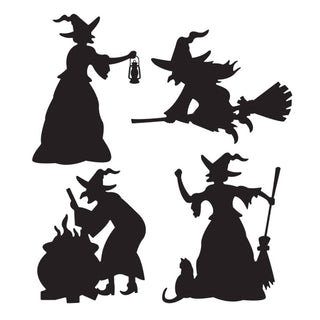 Witch Silhouette Wall Decorations