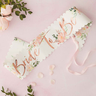 Bride to be sash | Ginger Ray Wedding