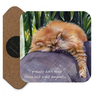 Little Dog Laughed Donuts Coaster