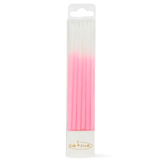Pink Ombre Candles - 12 Pkt