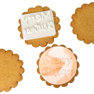 Merry Christmas Fondant Embosser | Xmas Baking NZ