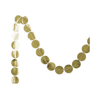 Sundays Metallic Gold Dot Garland