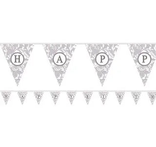 Silver Personalised Bunting Banner Kit - Clearance