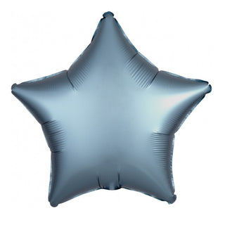 Satin Luxe Blue Star Foil Balloon | Helium Filled Balloons NZ