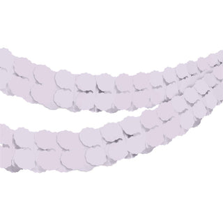Pastel Lilac Tissue Paper Garland | Lavender Party Supplies NZ
