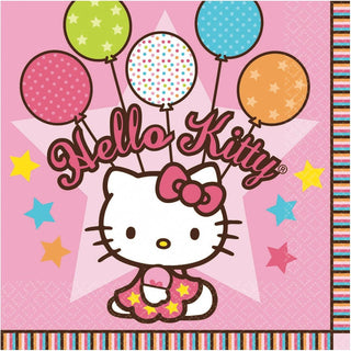 Hello Kitty Balloon Dreams Napkins - Lunch 16 Pkt