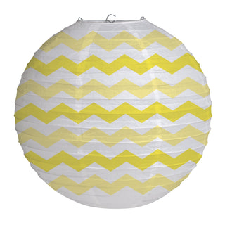 Yellow Chevron Lantern | Yellow Party Supplies NZ