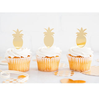 My Minds Eye | Gold Pineapple | Pineapple Cake Toppers | NZ Party Supplies |