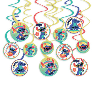 Stitch Hanging Swirl Decorations | Lilo and Stitch Party Supplies NZ