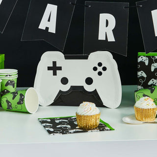 Game On! Controller Shaped Plates | Gaming Party Supplies NZ