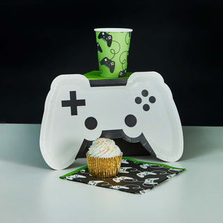 Game On! Controller Shaped Plates - 8 Pkt