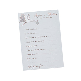 Hello Little One Hopes & Wishes Cards - 10 Pkt