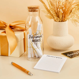 Hootyballoo | Happy Retirement Wishes In A Glass Bottle | Retirement Party Supplies NZ
