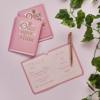 Little Princess Fairytale Book Party Invitations - 10 Pkt