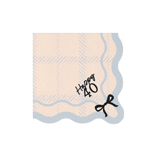 Hootyballoo | Elegant Milestone 40th Napkins | 40th Birthday Party Supplies NZ
