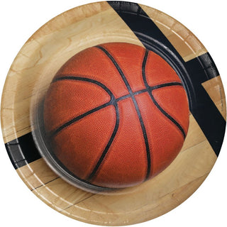 Basketball Plates - Dinner 8 Pkt