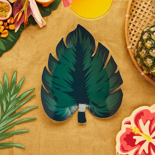 Aloha! Tropical Leaf Shaped Plates - 8 Pkt