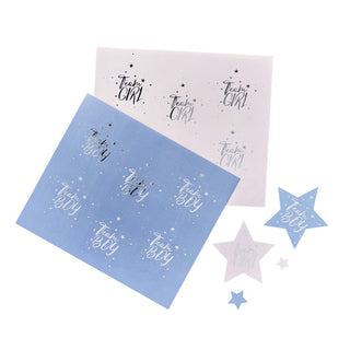 We Wonder What You Are Team Boy & Team Girl Stickers - 24 Pkt