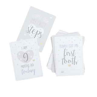 Baby Shower Milestone Cards - 20 Pkt