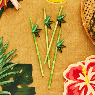 Aloha! Tropical Paper Straws - 16 Pkt