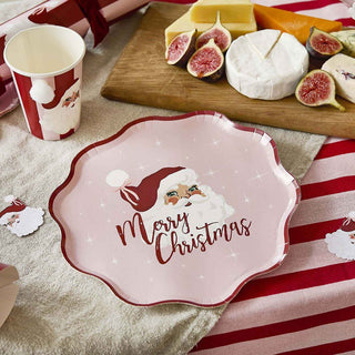 Santa Baby Merry Christmas Plates - Dinner 8 Pkt