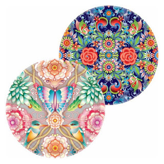 Catalina Rose & Butterfly Plates - Dinner 8 Pkt