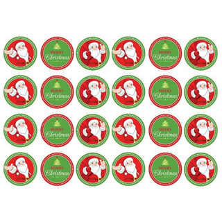 Father Christmas Edible Icing Cupcake Images | Christmas Cake Decorating Supplies NZ
