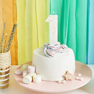 Giant Sprinkle Number 1 Candle