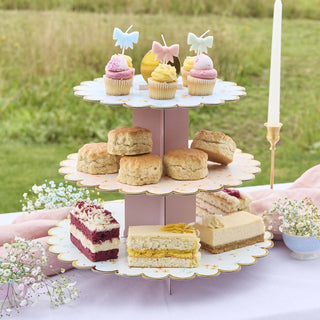 Ditsy Floral Tea Party 3 Tier Cake Stand