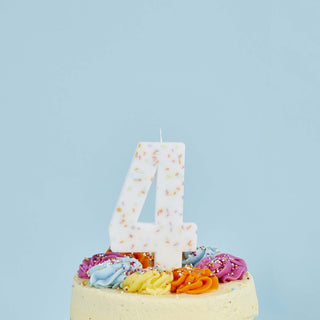 Hootyballoo | Giant Sprinkle Number 4 Candle