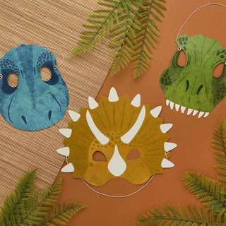 Party Dinosaurs Masks - 6 Pkt