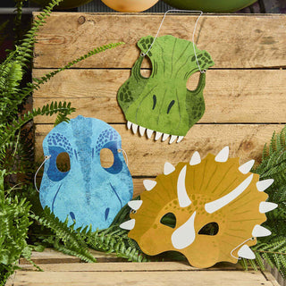 Party Dinosaurs Masks - 6 Pkt