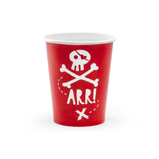 Pirate Party Cups - 6 Pkt