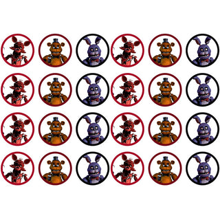 Five Nights at Freddy's Edible Icing Cupcake Images