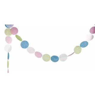 Sundays Pastel Tissue Dot Garland
