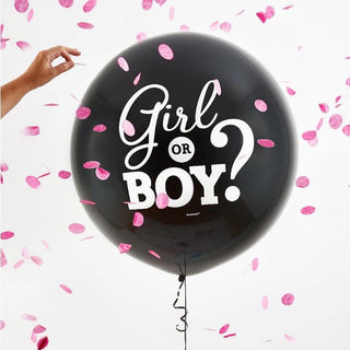 Girl or Boy Gender Reveal Balloon - Girl
