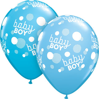 Baby Boy Dots Balloon