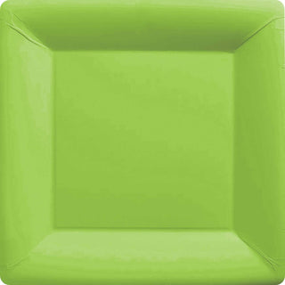 Kiwi Green Square Plates - Lunch 20 Pkt