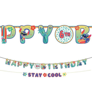 Stitch Add An Age Banner | Lilo & Stitch Party Supplies NZ