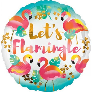 Anagram | Flamingo Helium Foil Balloon | Flamingo Tropical Party Supplies NZ