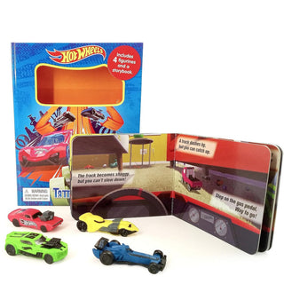 Hot Wheels Tattle Tales Book & Figurines