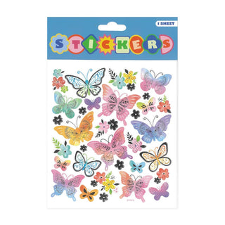 Pretty Pastel Butterflies Stickers | Butterfly Party Supplies NZ