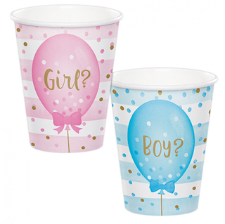 Gender Reveal Balloons Cups | Gender Reveal Party NZ